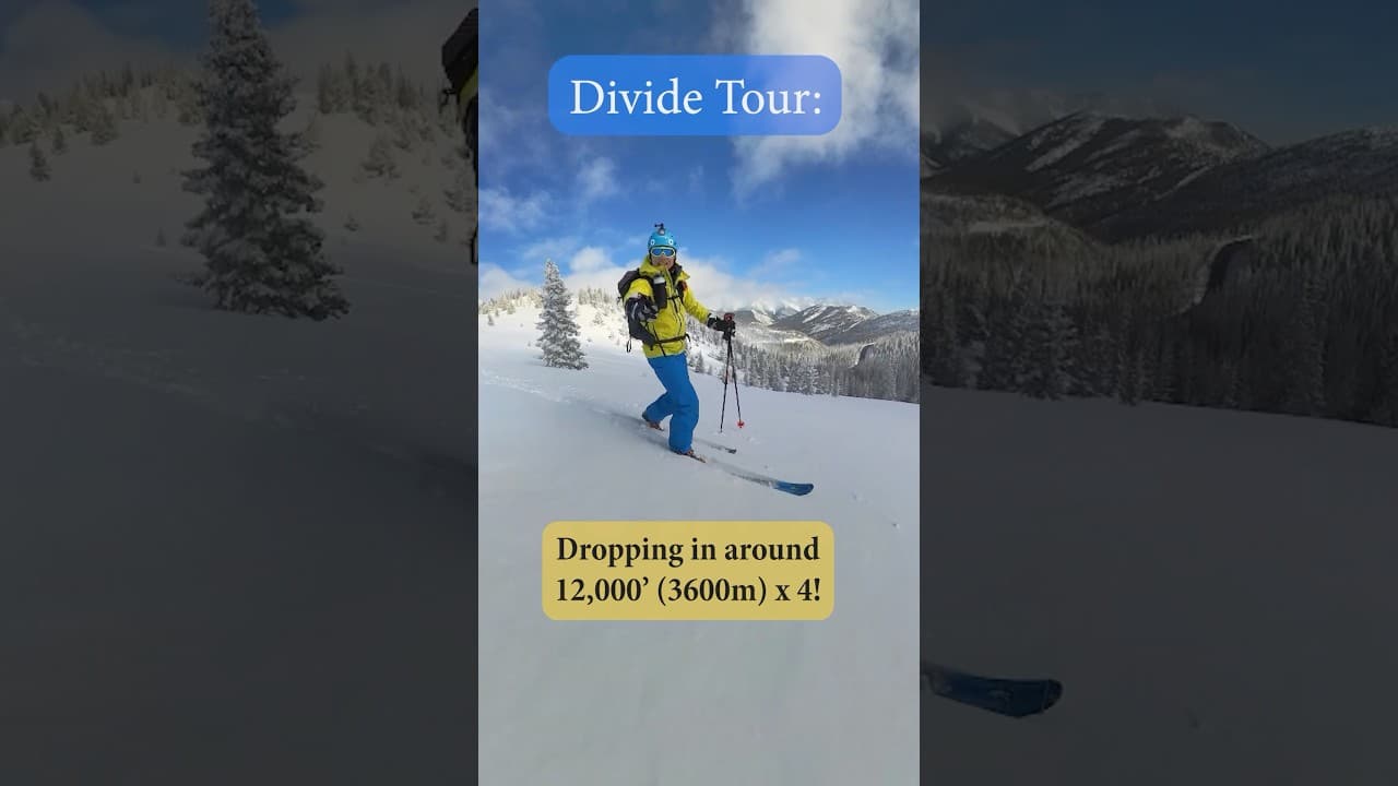 Backcountry skiing as cross training for running? 12,000’ (3600m) Uphill touring 🎿🙌🏔️